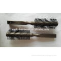 ningbo factory private label popular plastic round hair brush, hair straightener brush